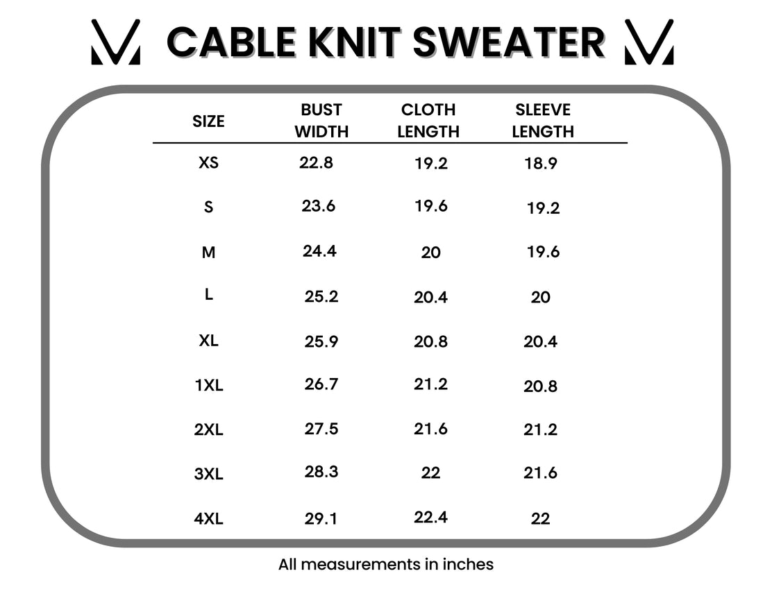 Clara Cable Knit Sweater - Latte