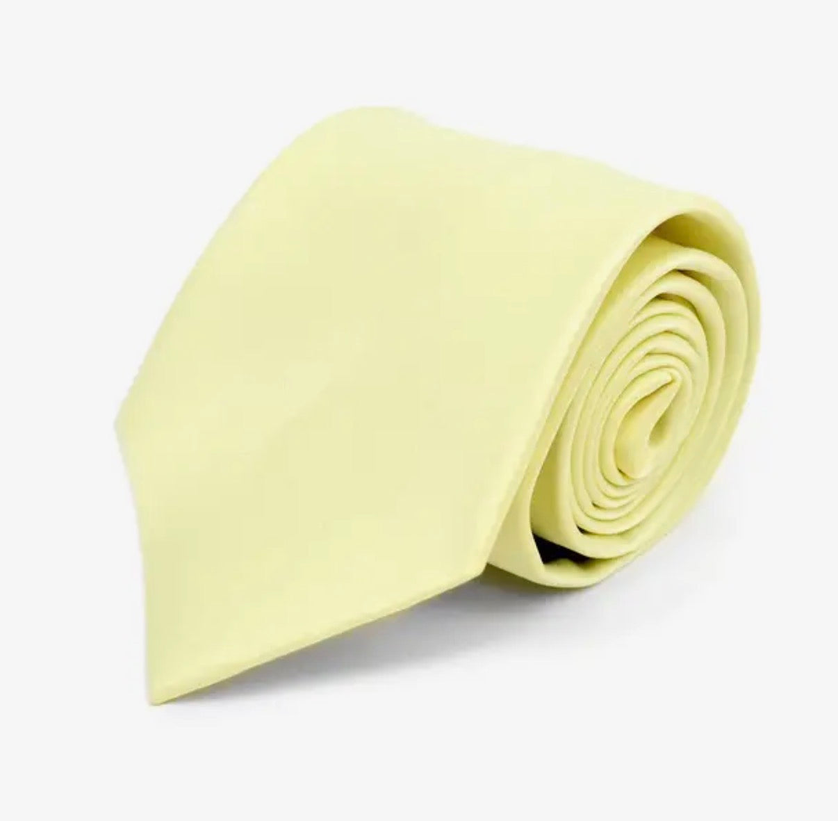 Mens Solid Satin Tie