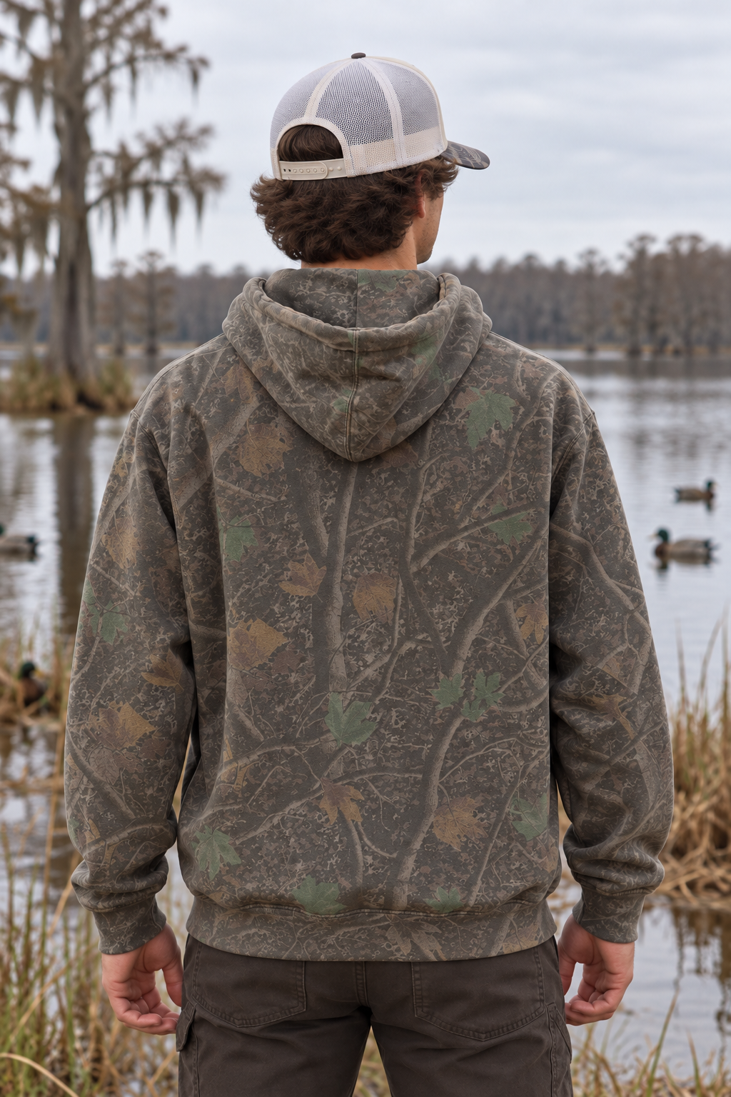 Old South Apparel Duck Pair Darkwood Tree Camo Hoodie