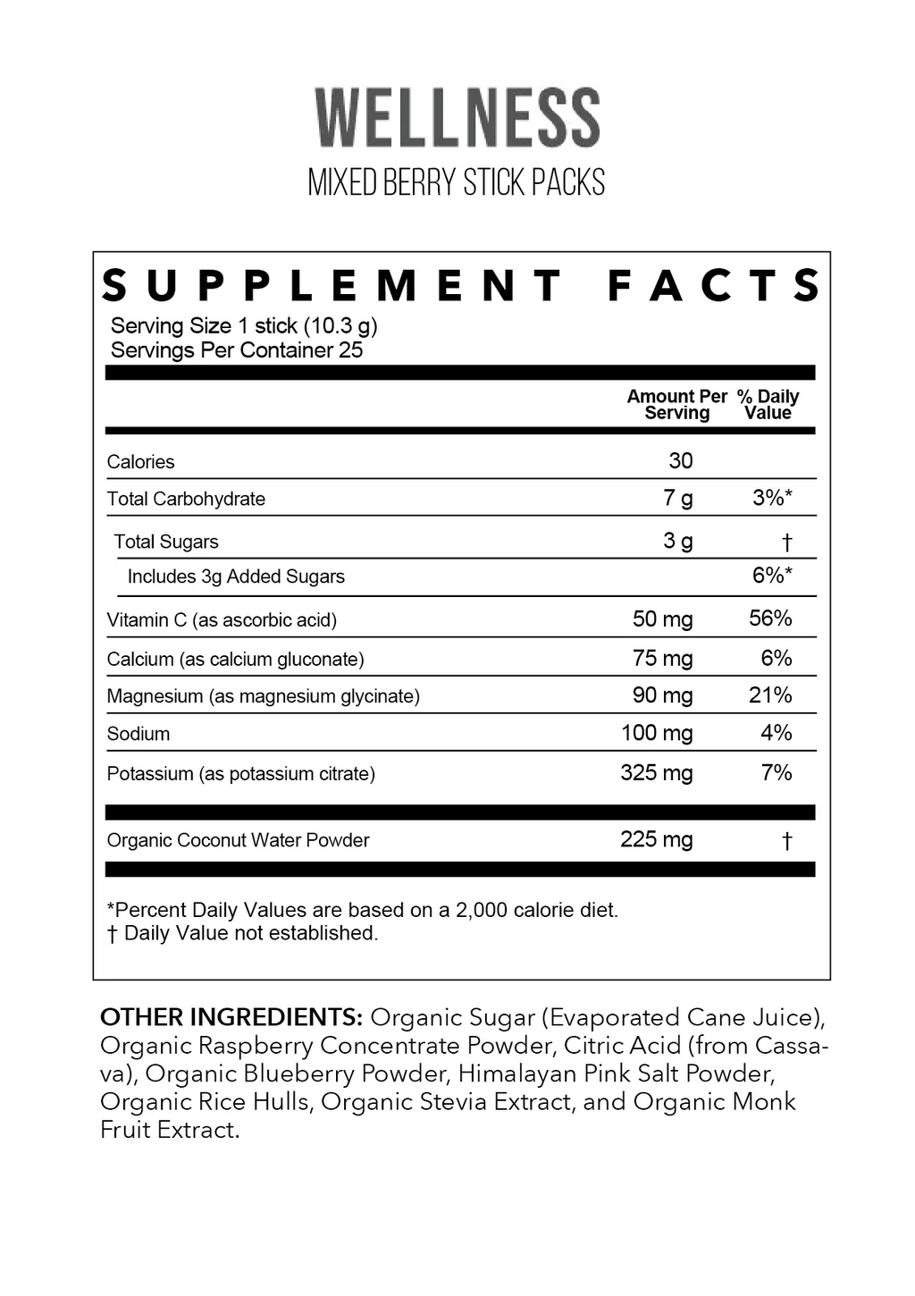 Mixed Berry Electrolytes Serving | Individual Stick | Rowe Casa Organics