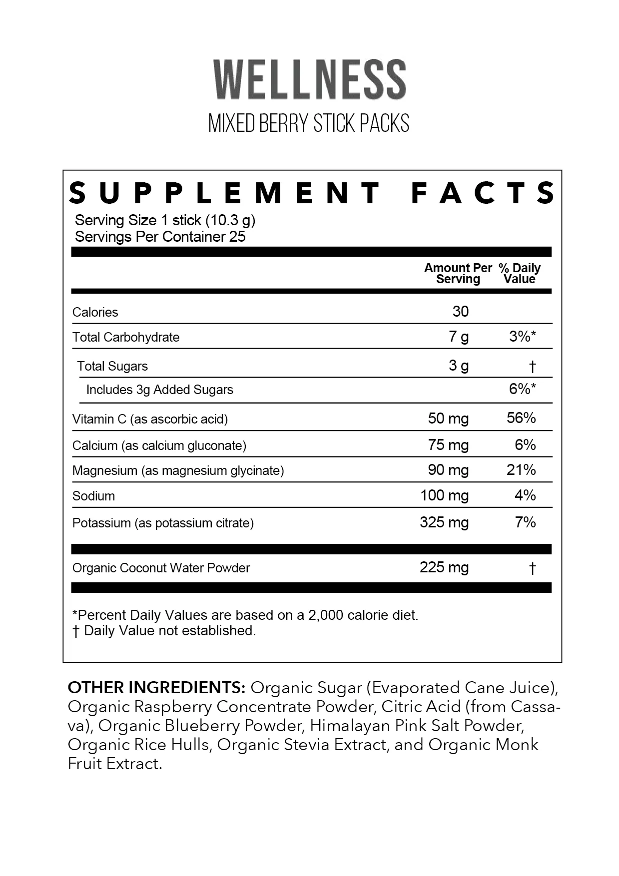 Mixed Berry Electrolytes Serving | Individual Stick | Rowe Casa Organics
