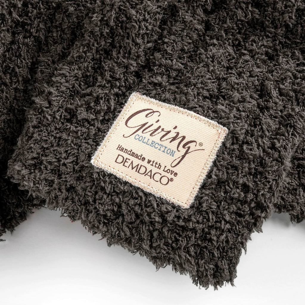 Gray Ribbed Giving Blanket (52x62in)