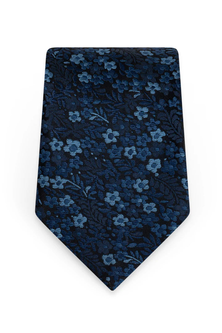 Michael Kors Floral Navy Self-Tie Windsor Tie