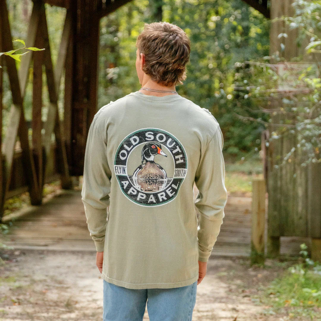 Old South Circled Woodie - Long Sleeve T-Shirt