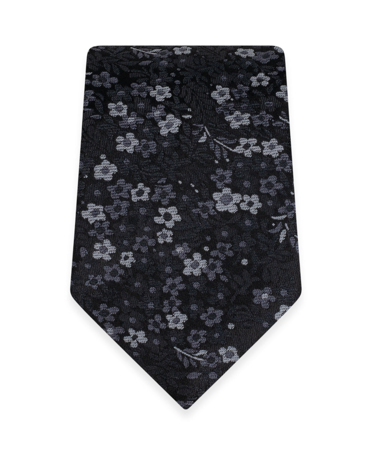 Michael Kors Floral Black Self-Tie Windsor Tie