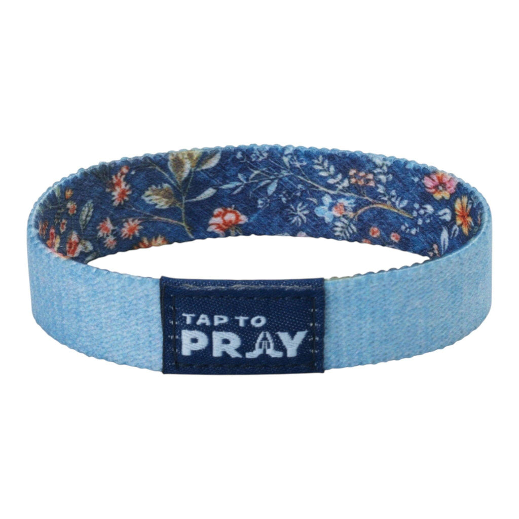 Tap To Pray® Wristband – Wildflower - Be Still