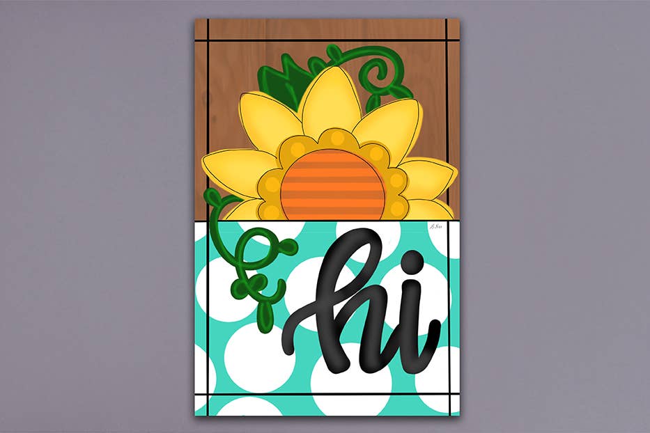 Sunflower HI Garden Flag