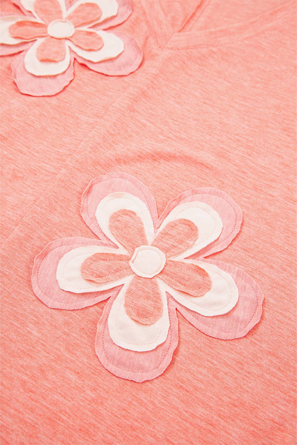 Daisy Floral Patchwork T-Shirt Style Top