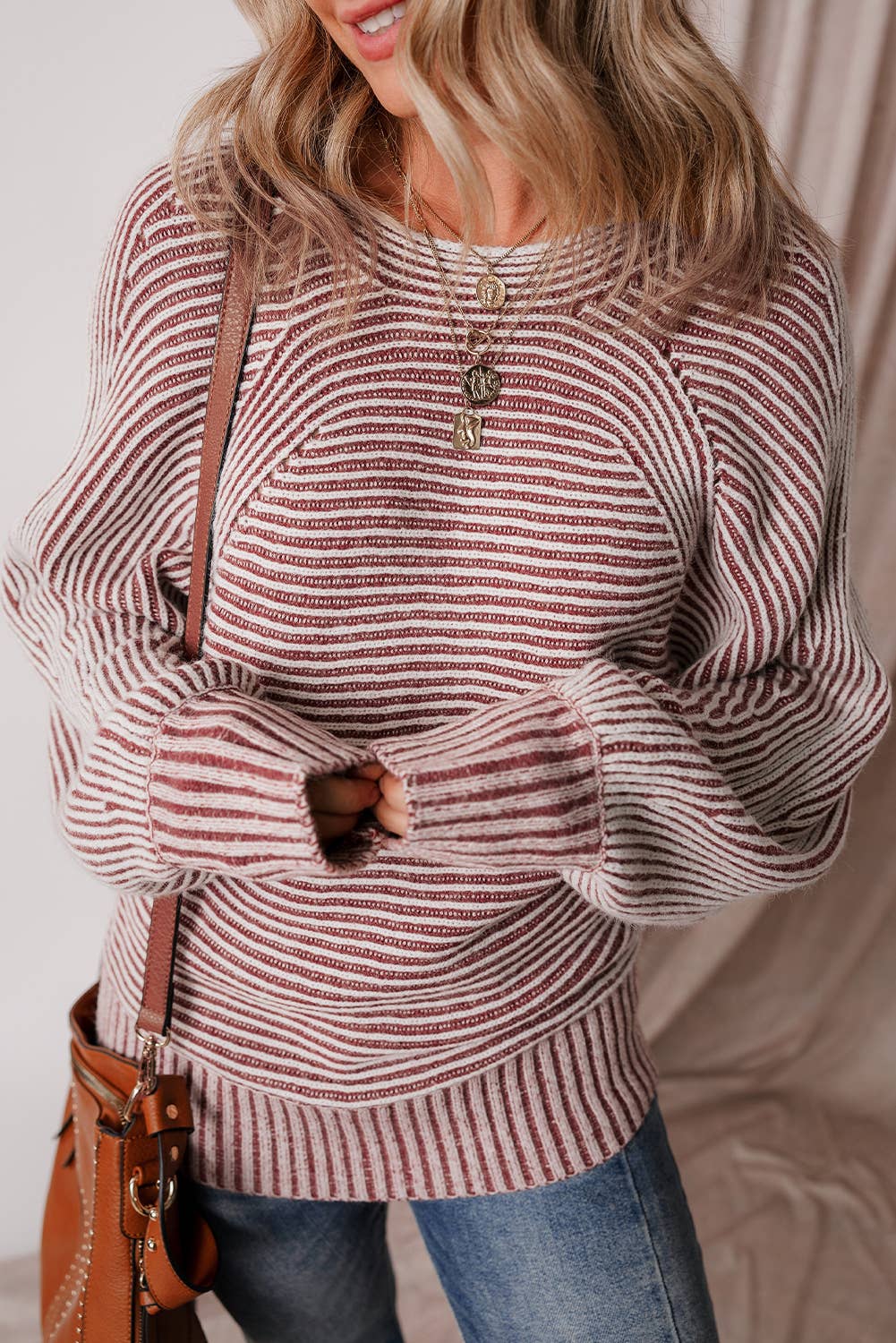 Katelynn Ribbed Knit Baggy Sweater