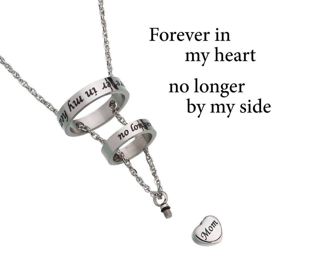Memorial Jewelry Mom Forever in my Heart Necklace