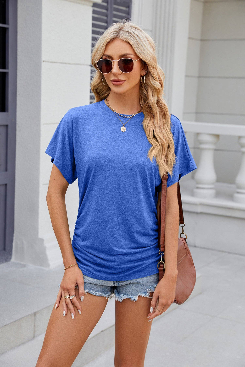 Casual Short-Sleeved Sports Tunic Top -FINAL SALE 50% OFF