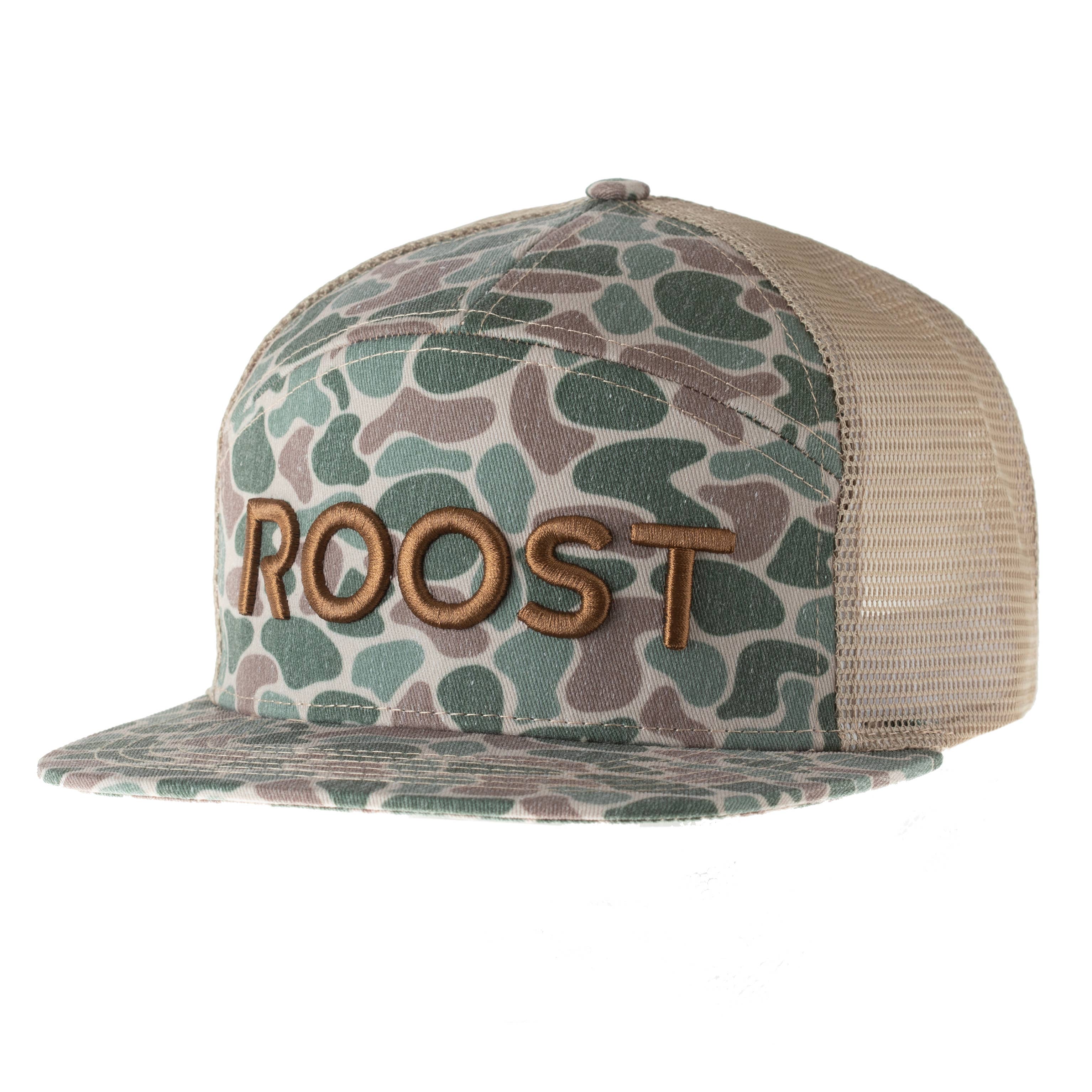 Roost Camo 7 Panel Logo Hat (RH-R-14)