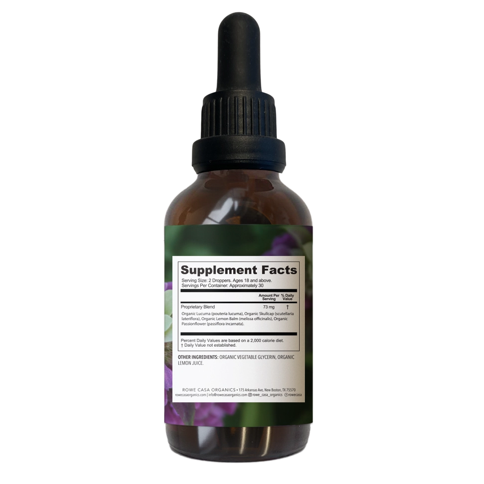 Anxiety Support Tincture | 2 oz | Rowe Casa Organics