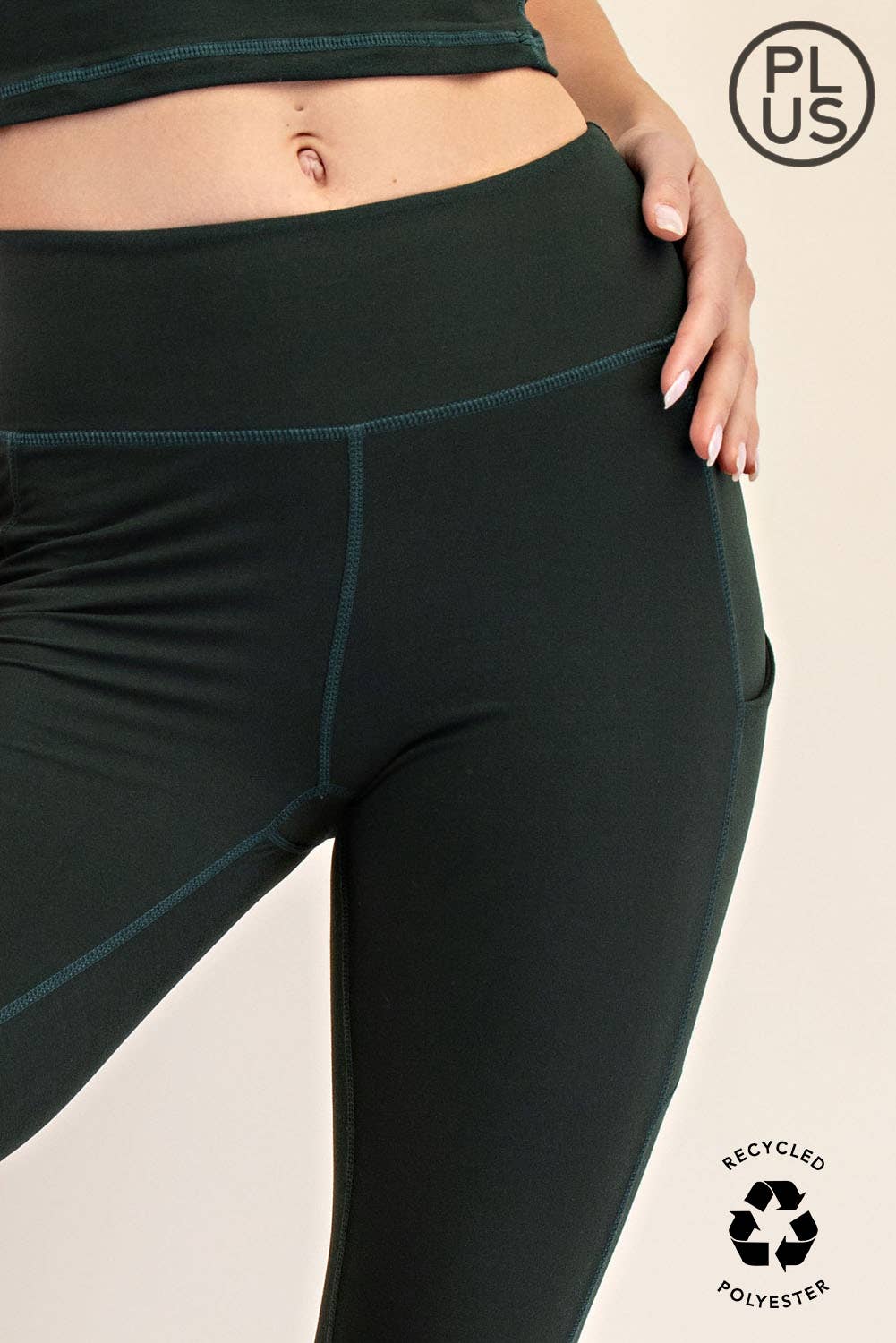 Curvy Butter Basic Legging w/pockets - Rae Mode