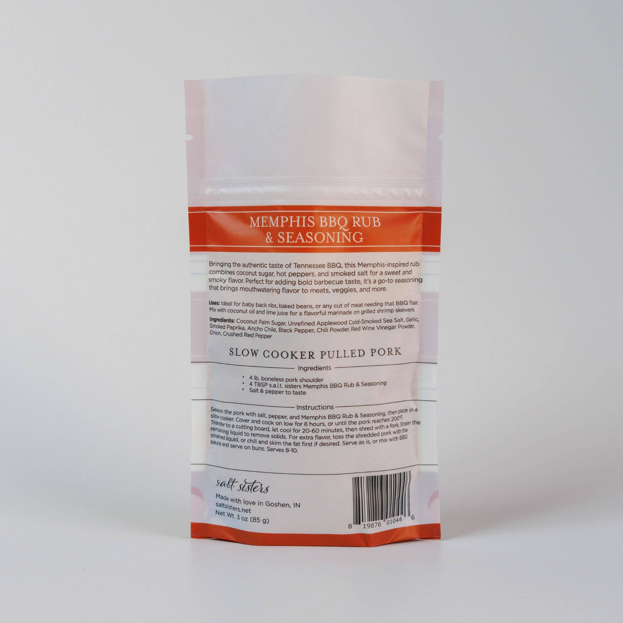 Rub & Seasoning Mix - Memphis BBQ - 3 oz