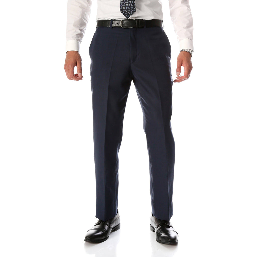 Ben Blue Wool Blend Modern Fit Dress Pants