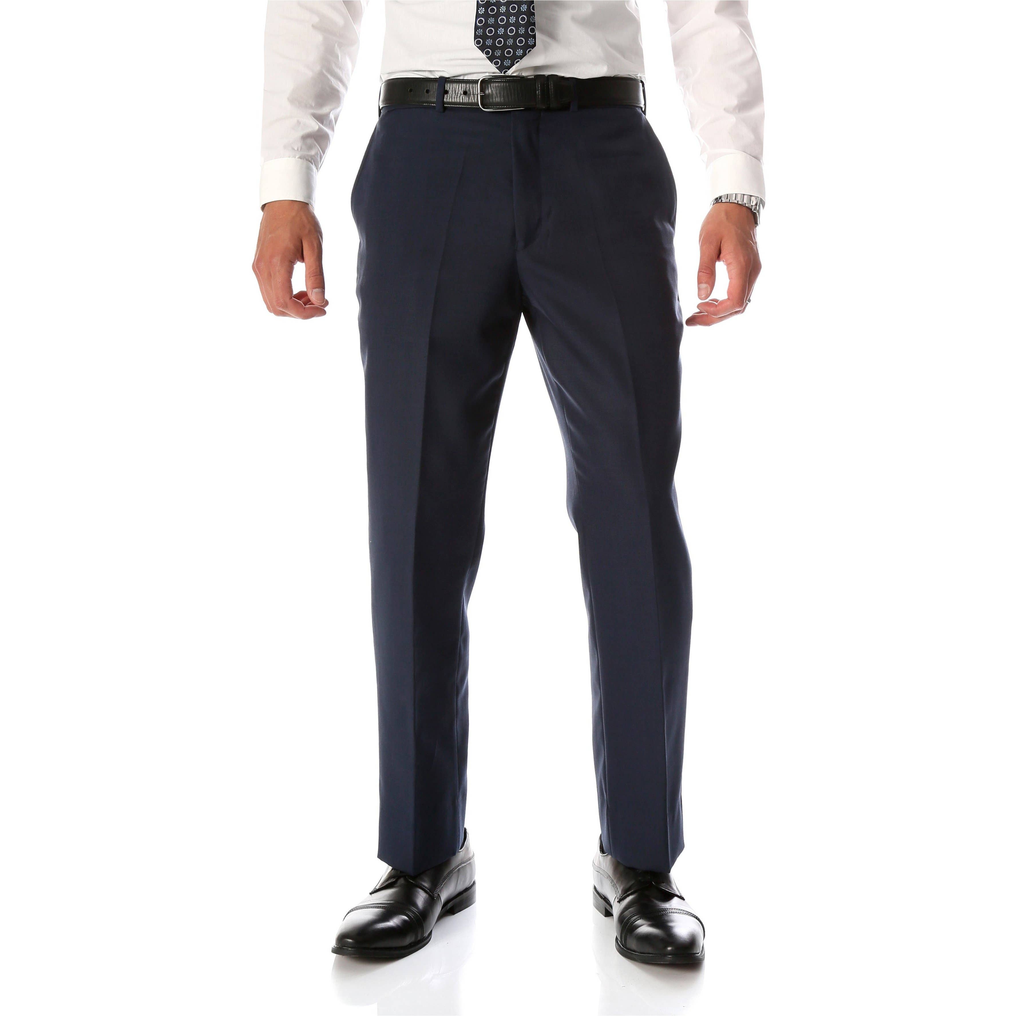 Ben Blue Wool Blend Modern Fit Dress Pants