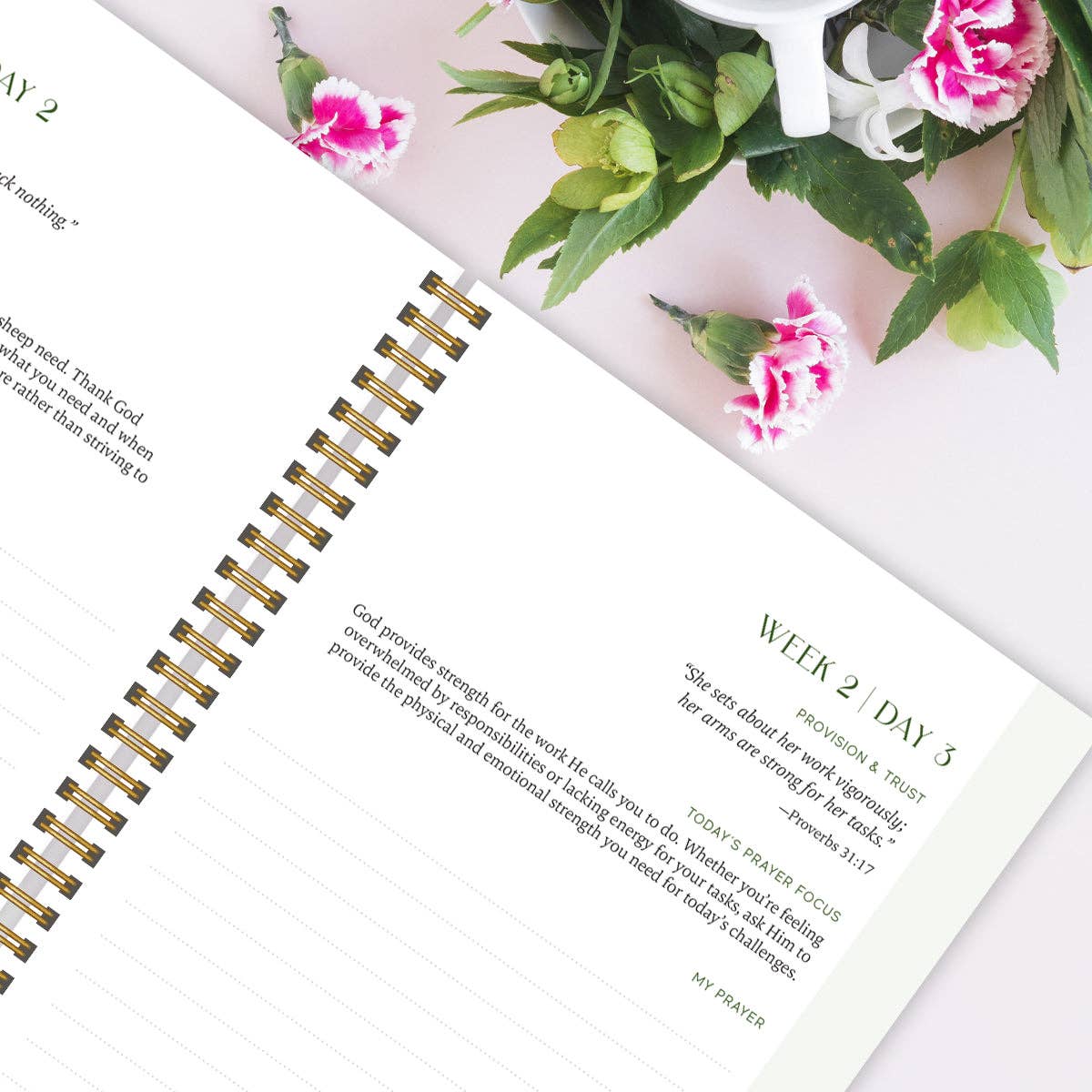 A Year In Prayer: A Journey of Daily Prayer and Reflection by Spiral Bible