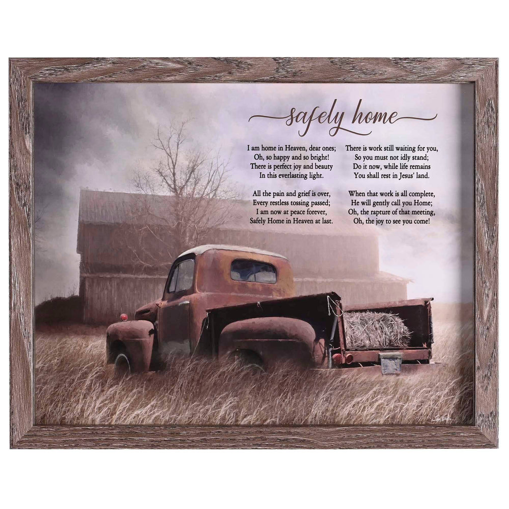 Framed Wall Art Old Truck Safely Home