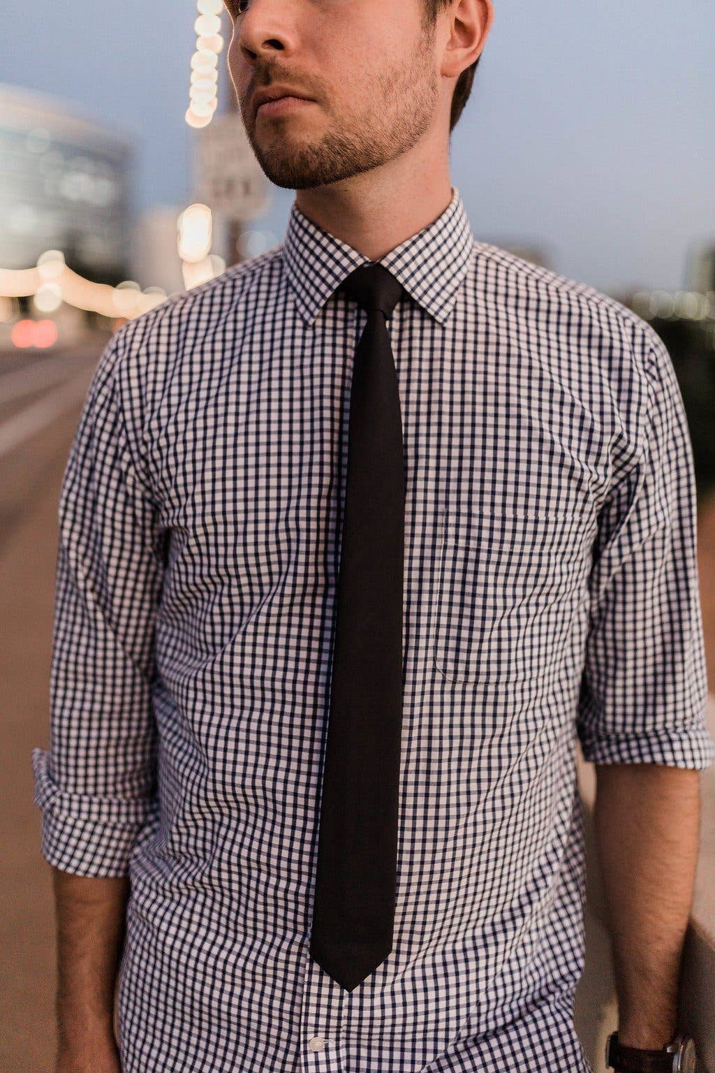 Mariana - Solid Black Tie