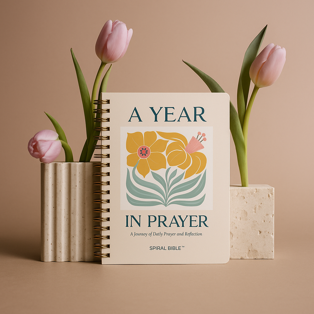 A Year In Prayer: A Journey of Daily Prayer and Reflection by Spiral Bible