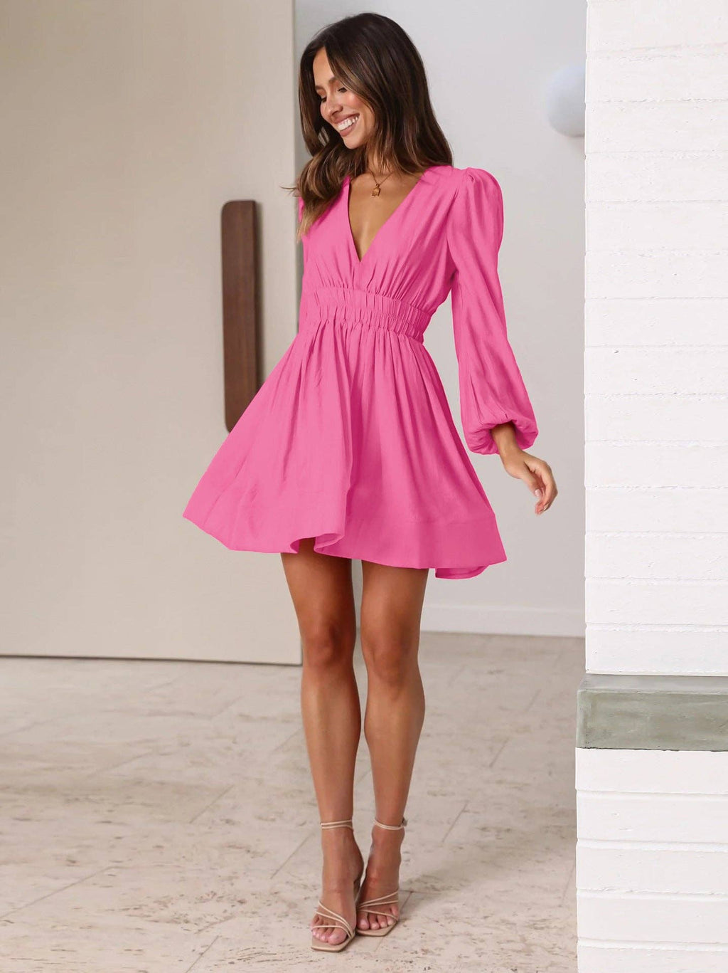 Isla Flounce Daily Pleated Short Dress - FINAL SALE 50% OFF