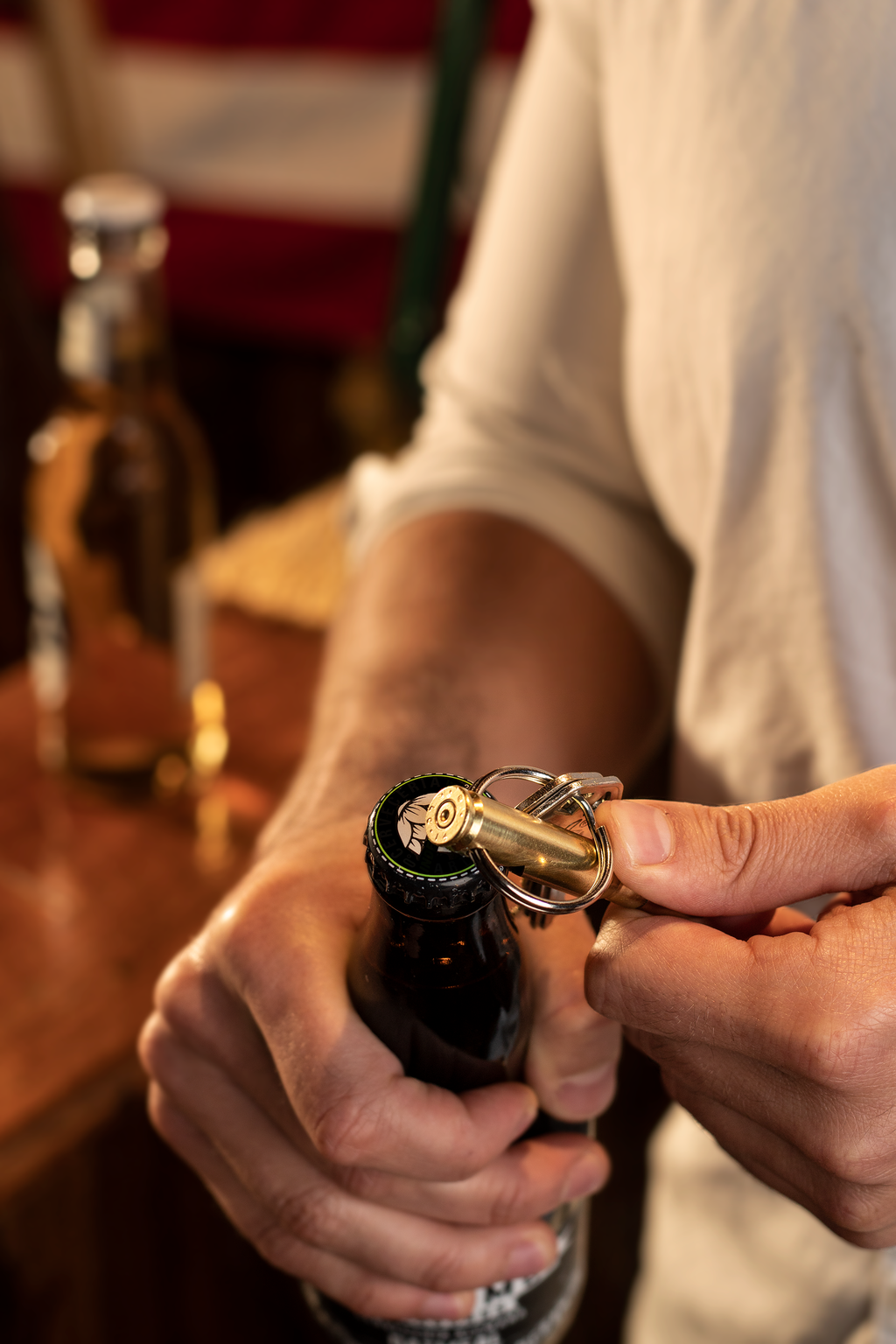 308/7.62 Real Bullet Keychain Bottle Opener - Made in USA