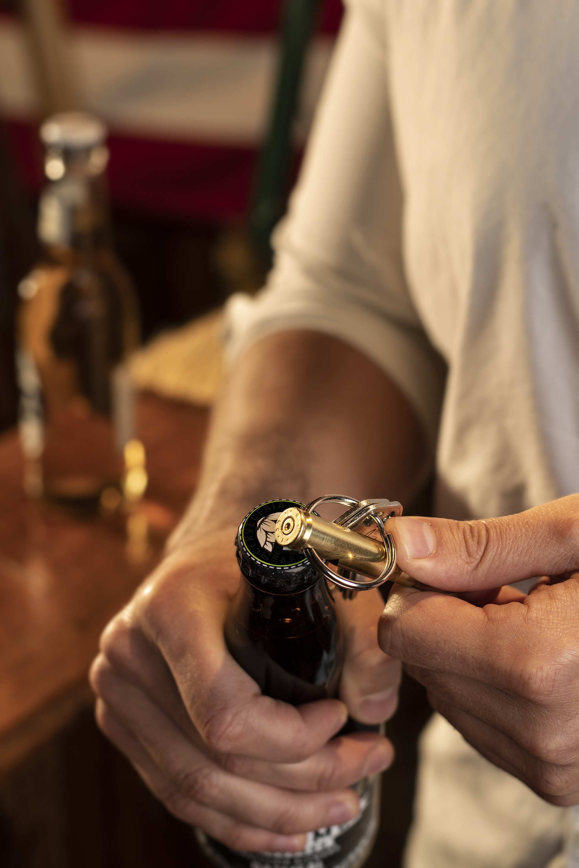 308/7.62 Real Bullet Keychain Bottle Opener - Made in USA