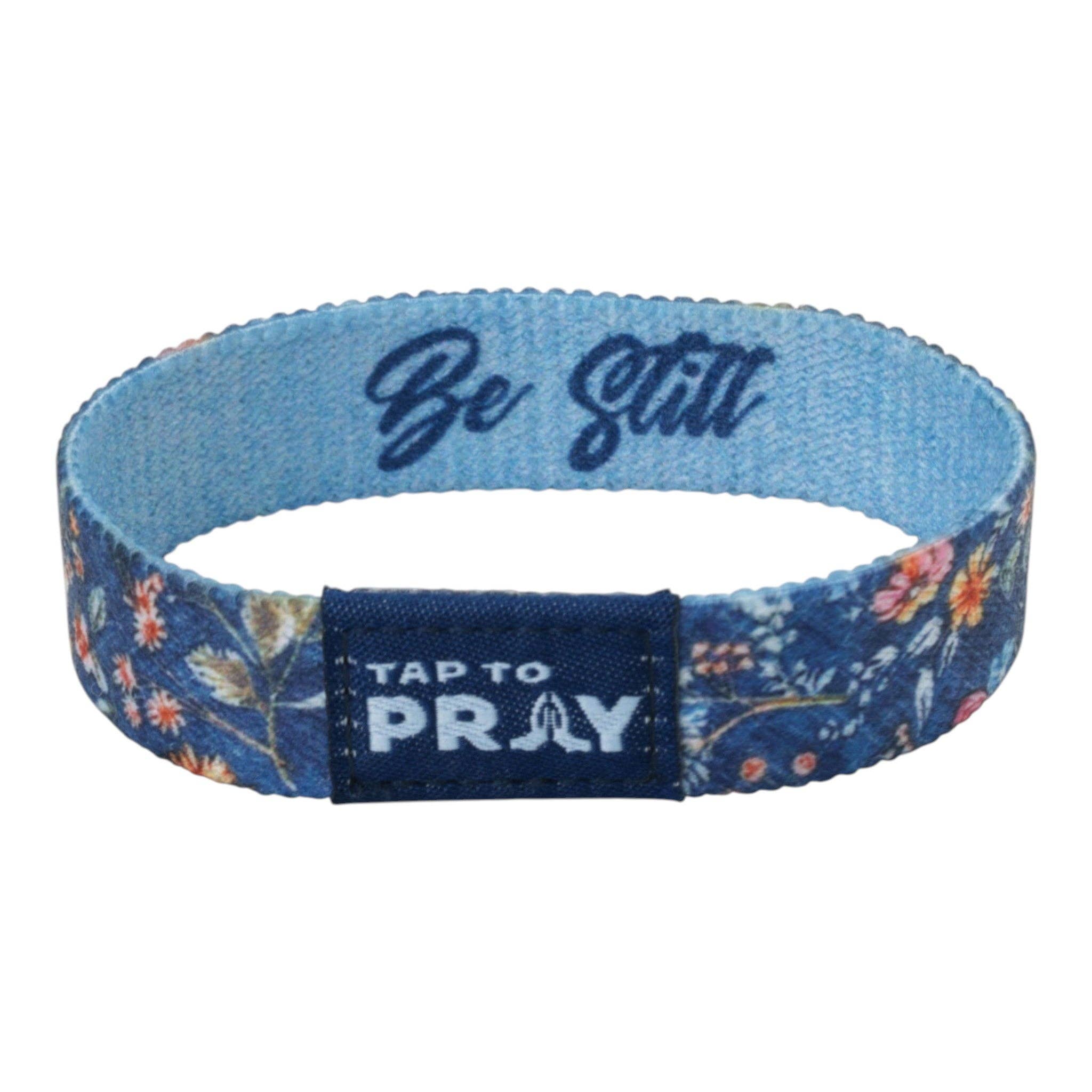 Tap To Pray® Wristband – Wildflower - Be Still