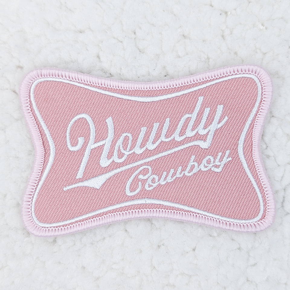Howdy Cowboy Embroidered HAT/POCKET Patch