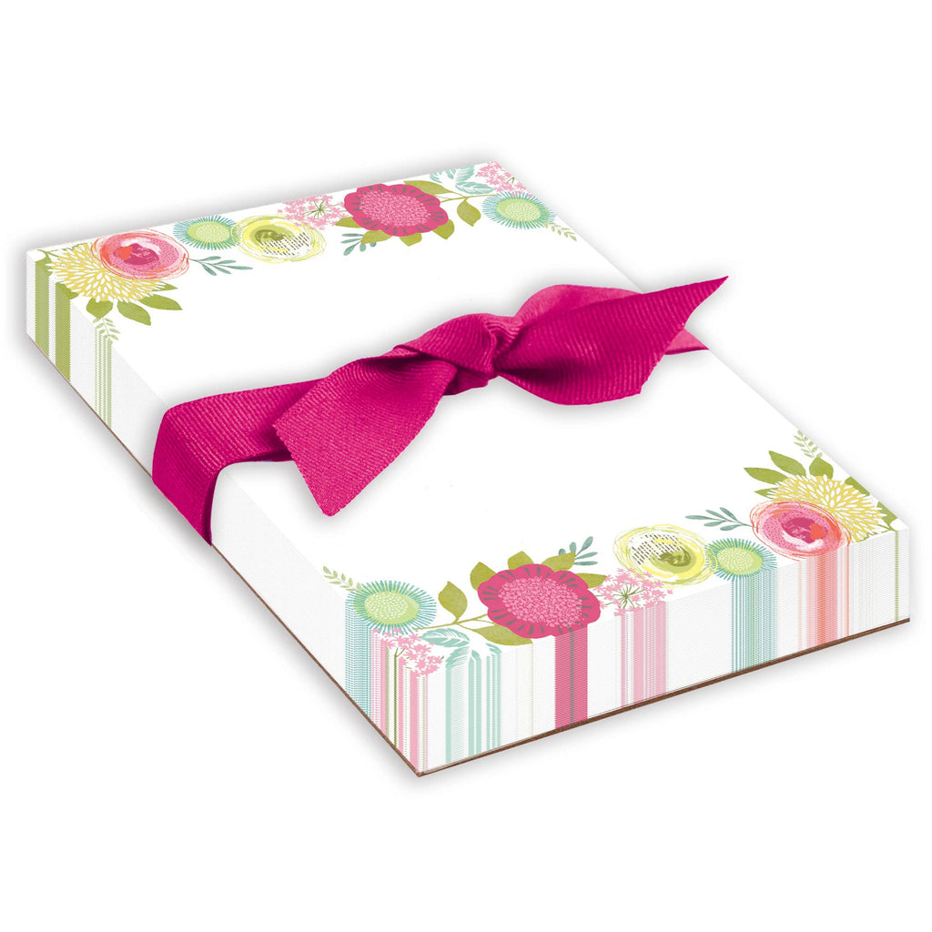 Chunky Bow Notepad - Blossoms & Blooms