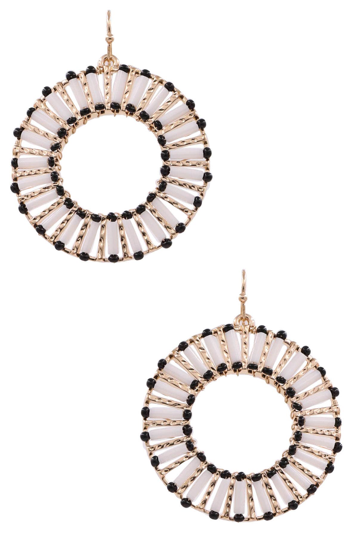 Metal Acrylic Hoop Earrings