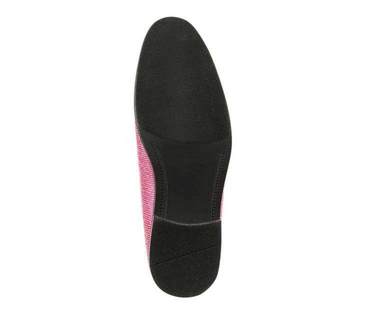 Dazzle Slip-On Dress Loafer - Fuchsia Embellished Rhinestone