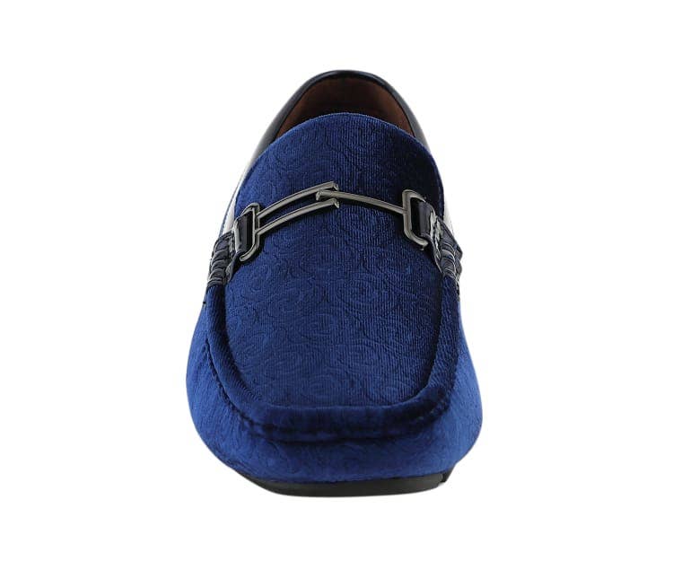 Roberto Slip-On Moccasin Loafer - Navy