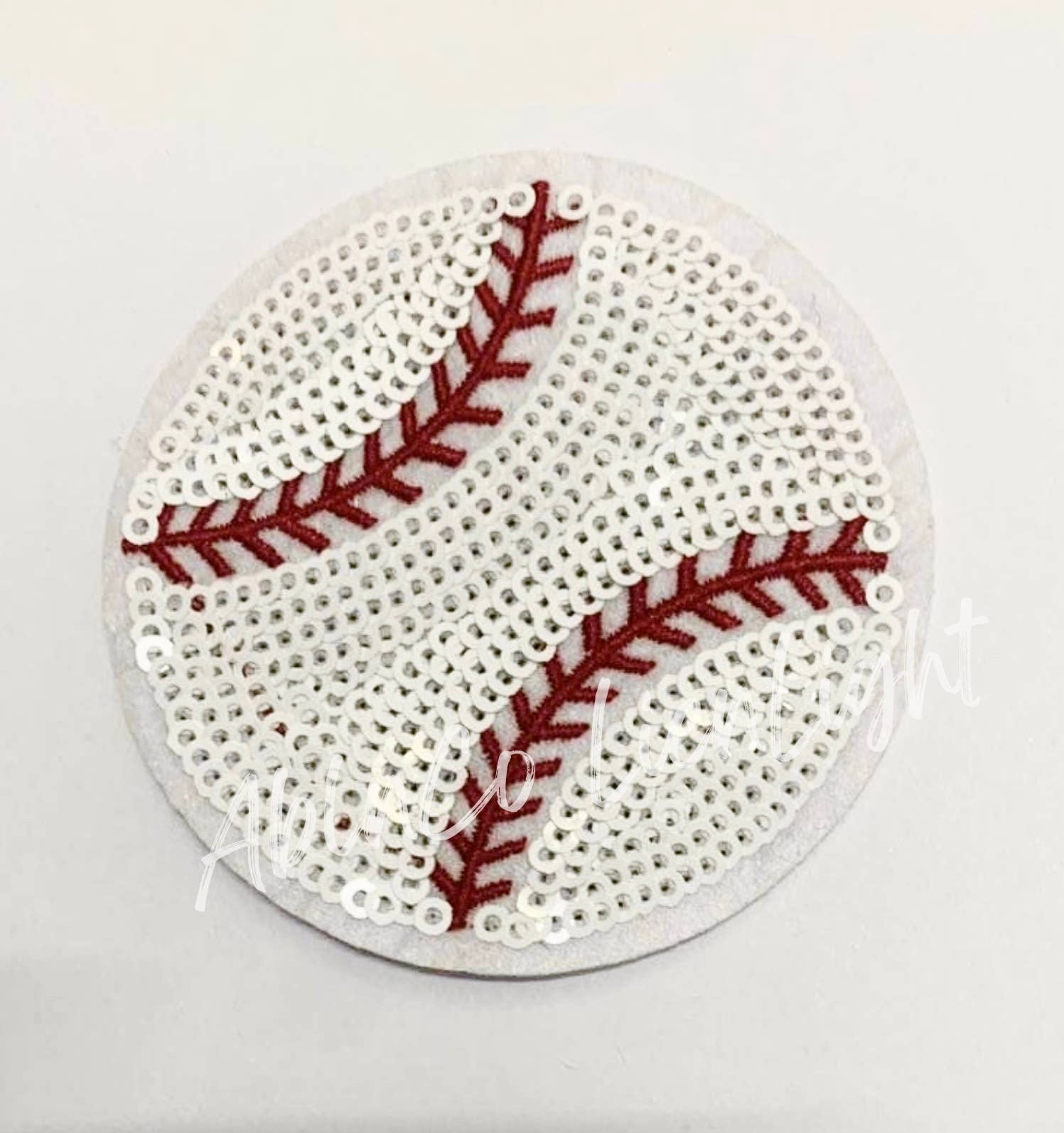 Trucker hat patches 3” baseball sequins patch iron on