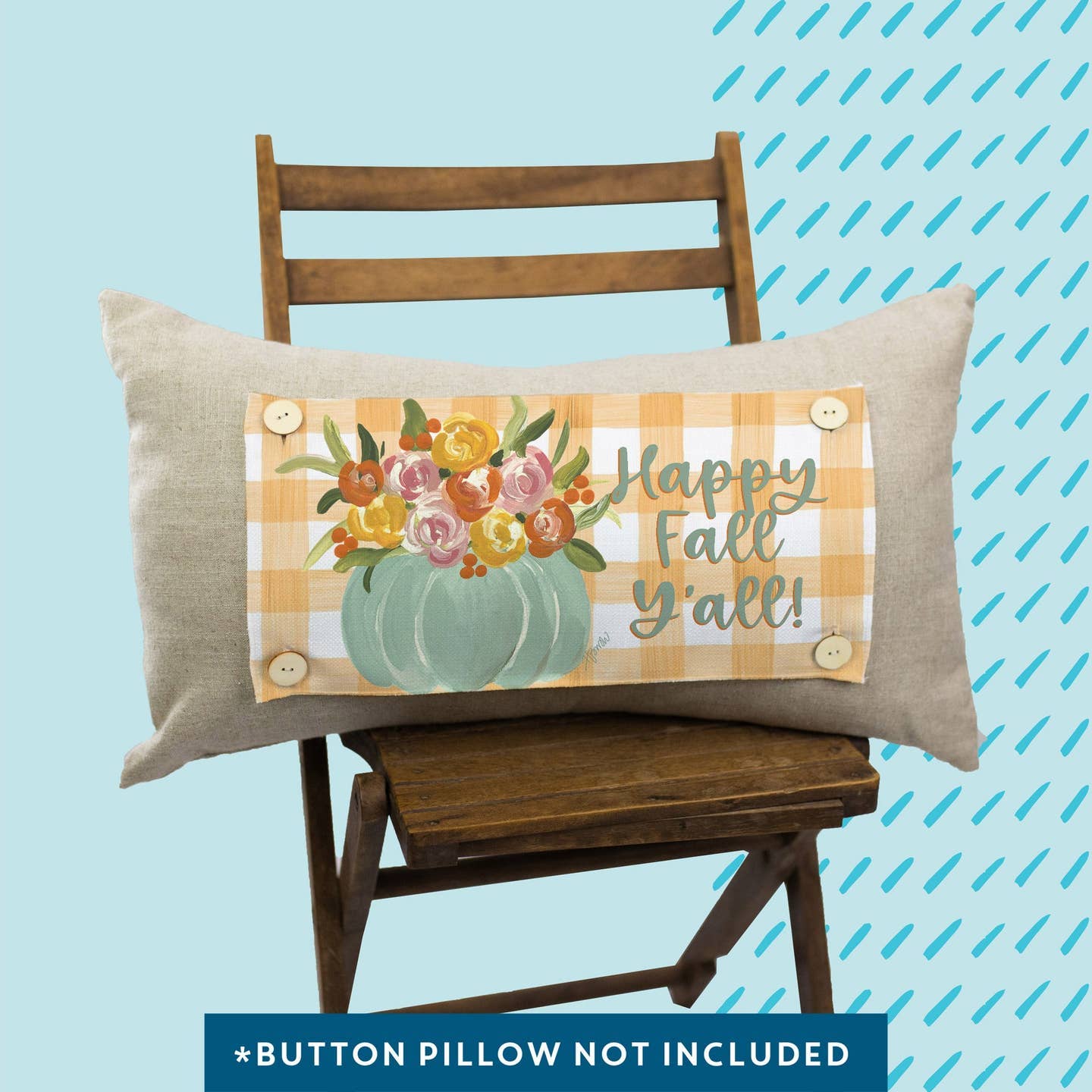 Floral Pastel Pumpkin Pillow Swap