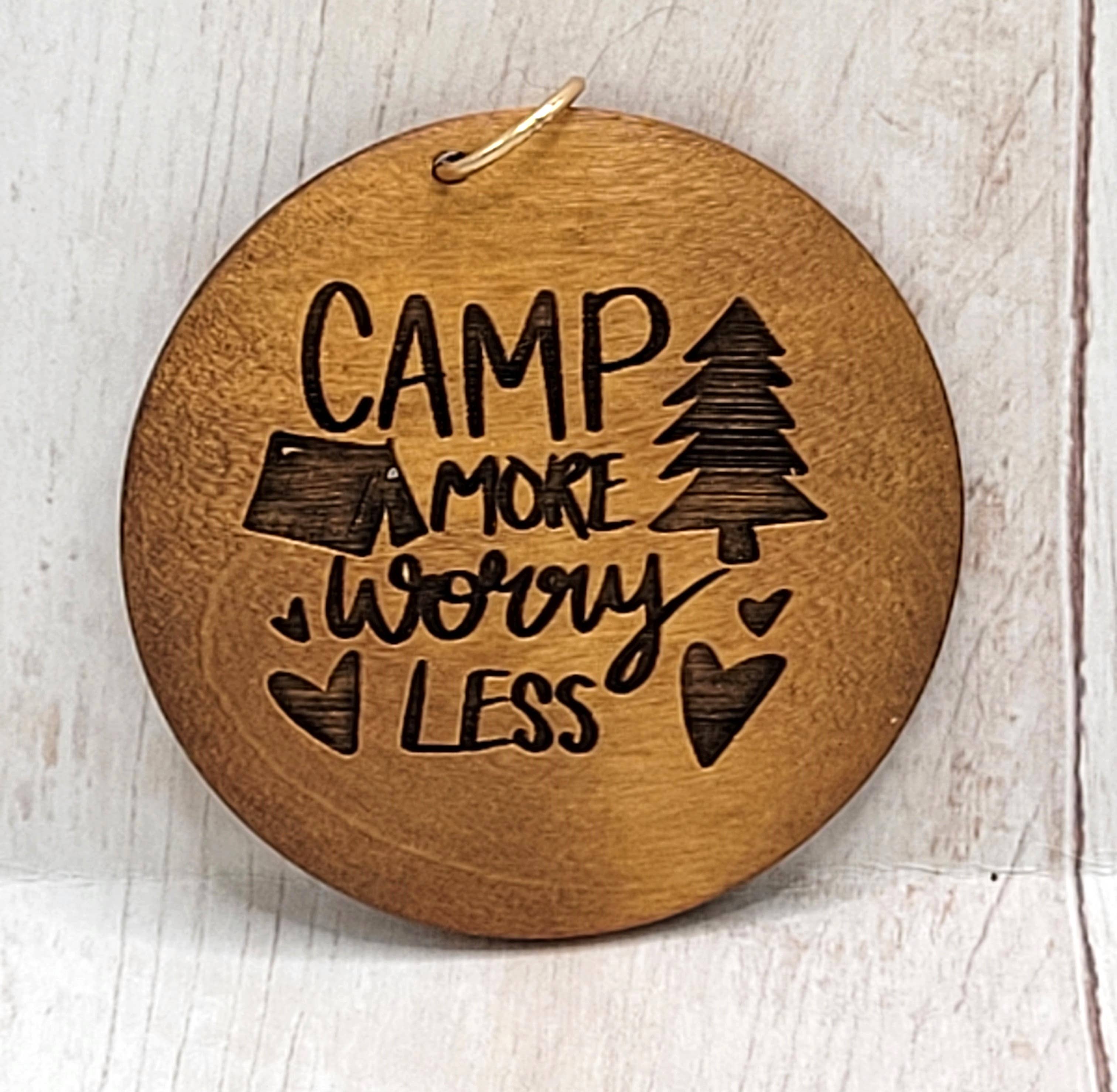 Wristlet Disc "Camp More Worry Less"