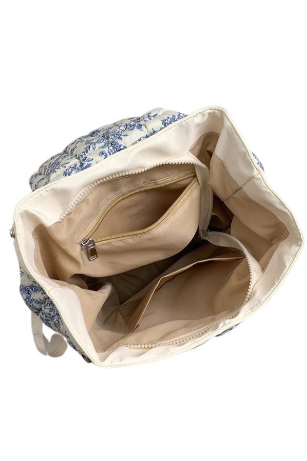 Sylvia Blue Floral Backpack