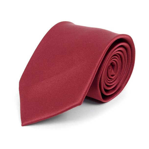 Solid Satin Tie (Multiple Colors)