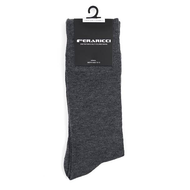 Men's Solid Crew Socks  Gray