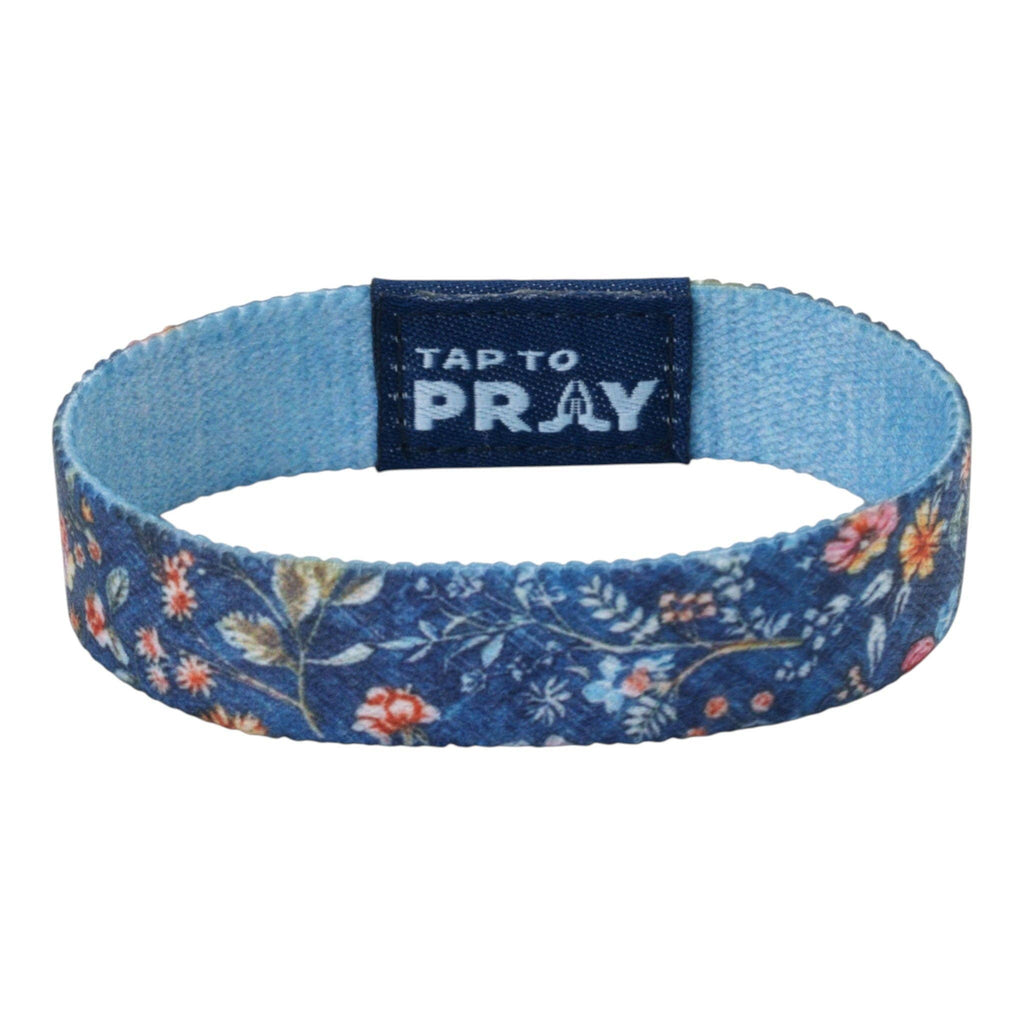 Tap To Pray® Wristband – Wildflower - Be Still