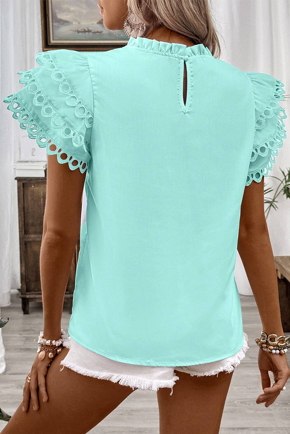 Belle Ric Rac Sleeve Blouse
