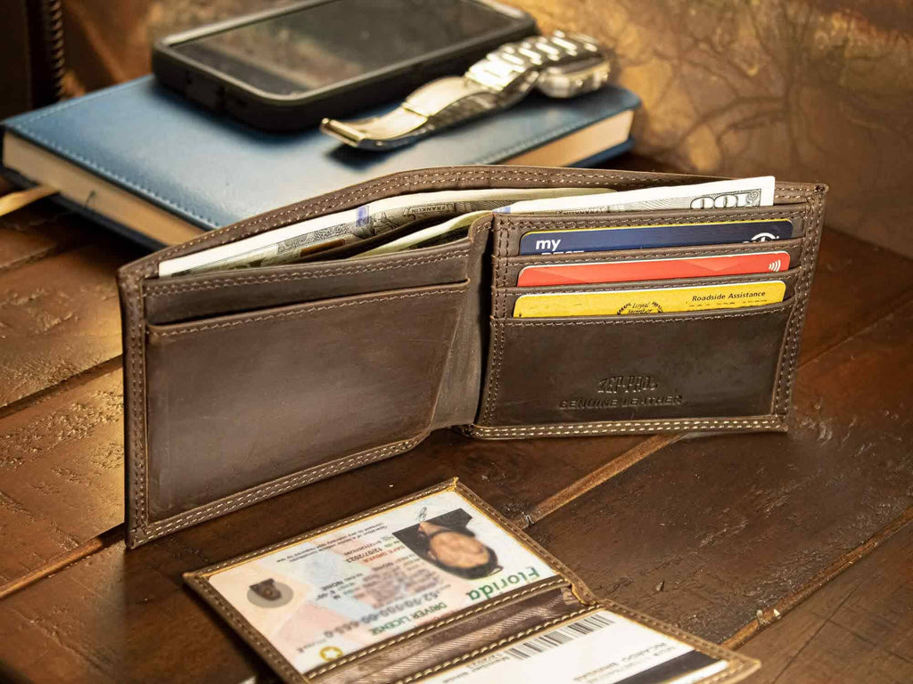 Shotshell Leather Bifold Wallet