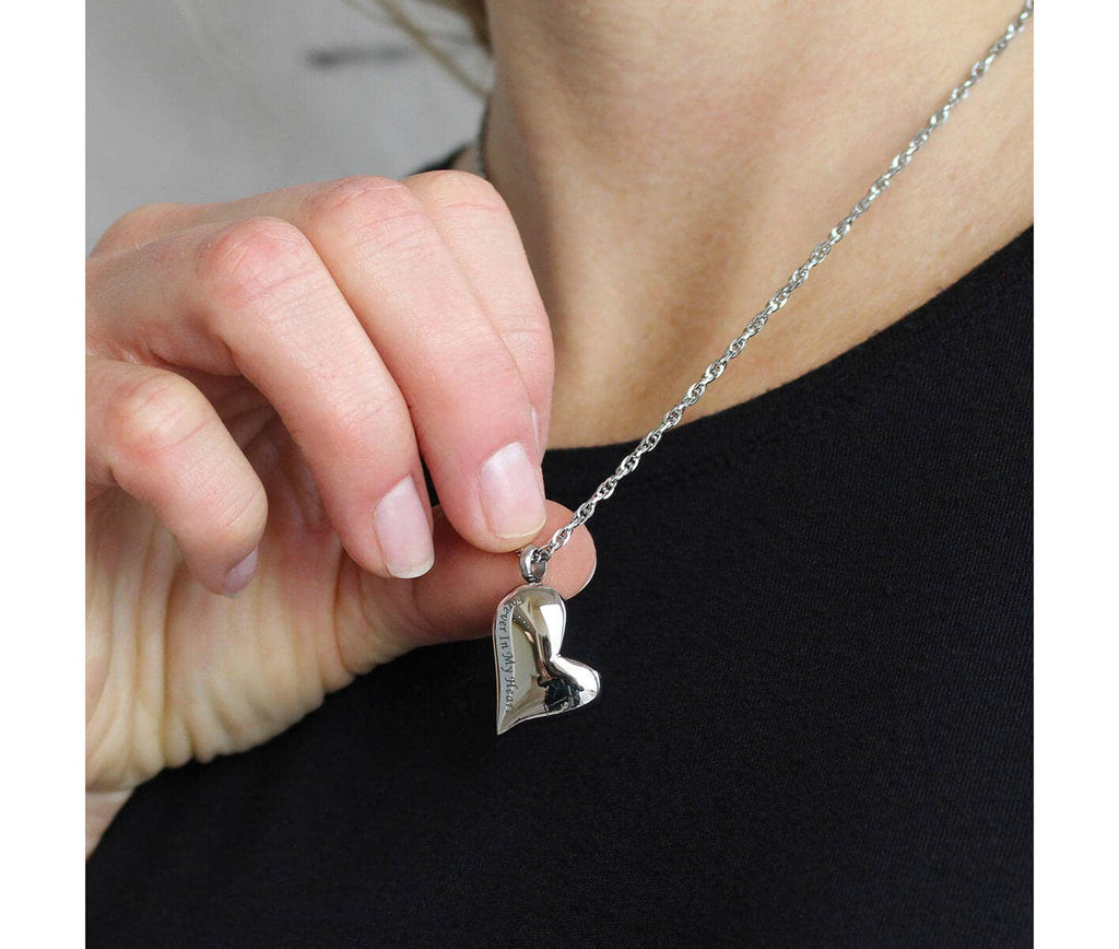 Forever Heart Memorial Jewelry Necklace