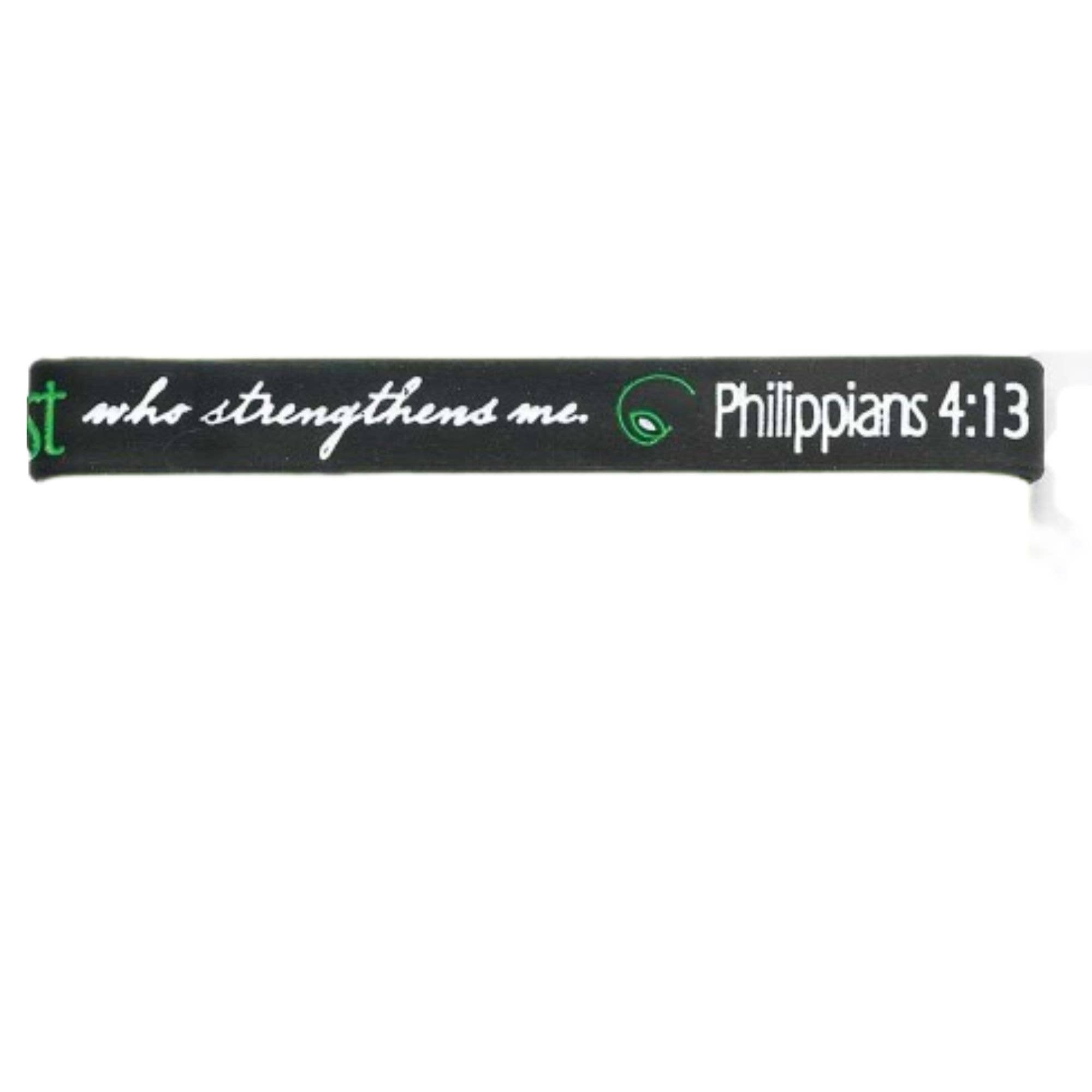 Philippians 4:13 Silicone Bracelet