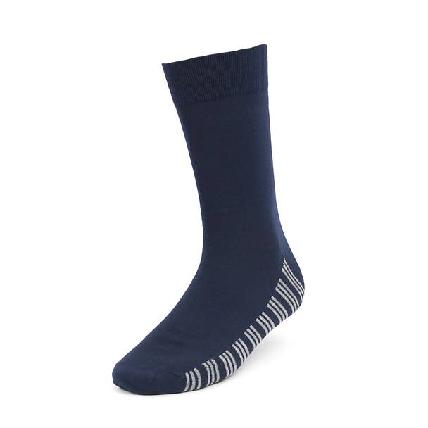 Men's Dress Socks 3 Pairs - Black, Gray, Navy