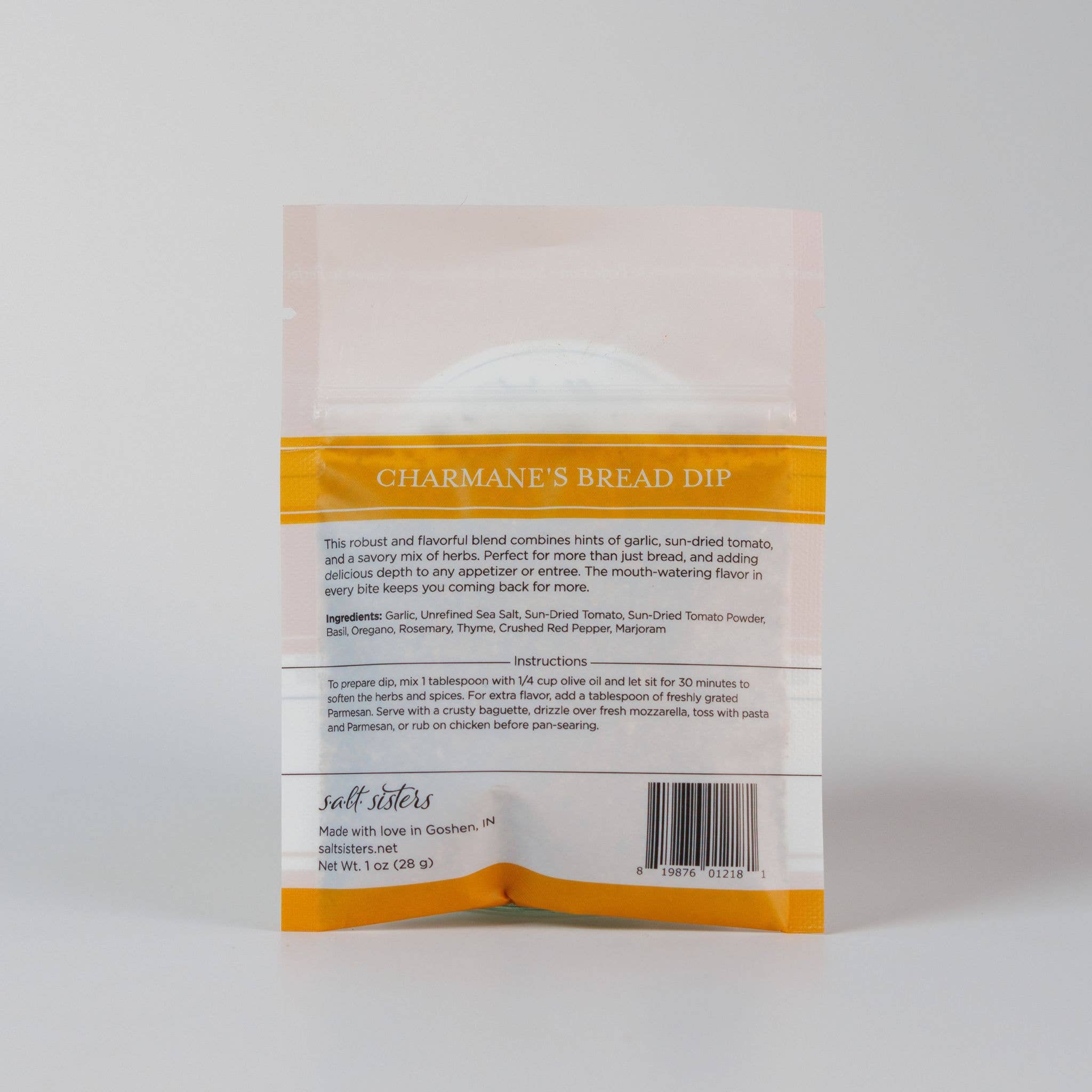 Dip Seasoning Mix - Charmane’s Bread Dip - Packaged Weights