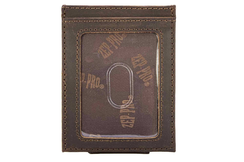 Christian Cross Magnetic Leather Slim Wallet