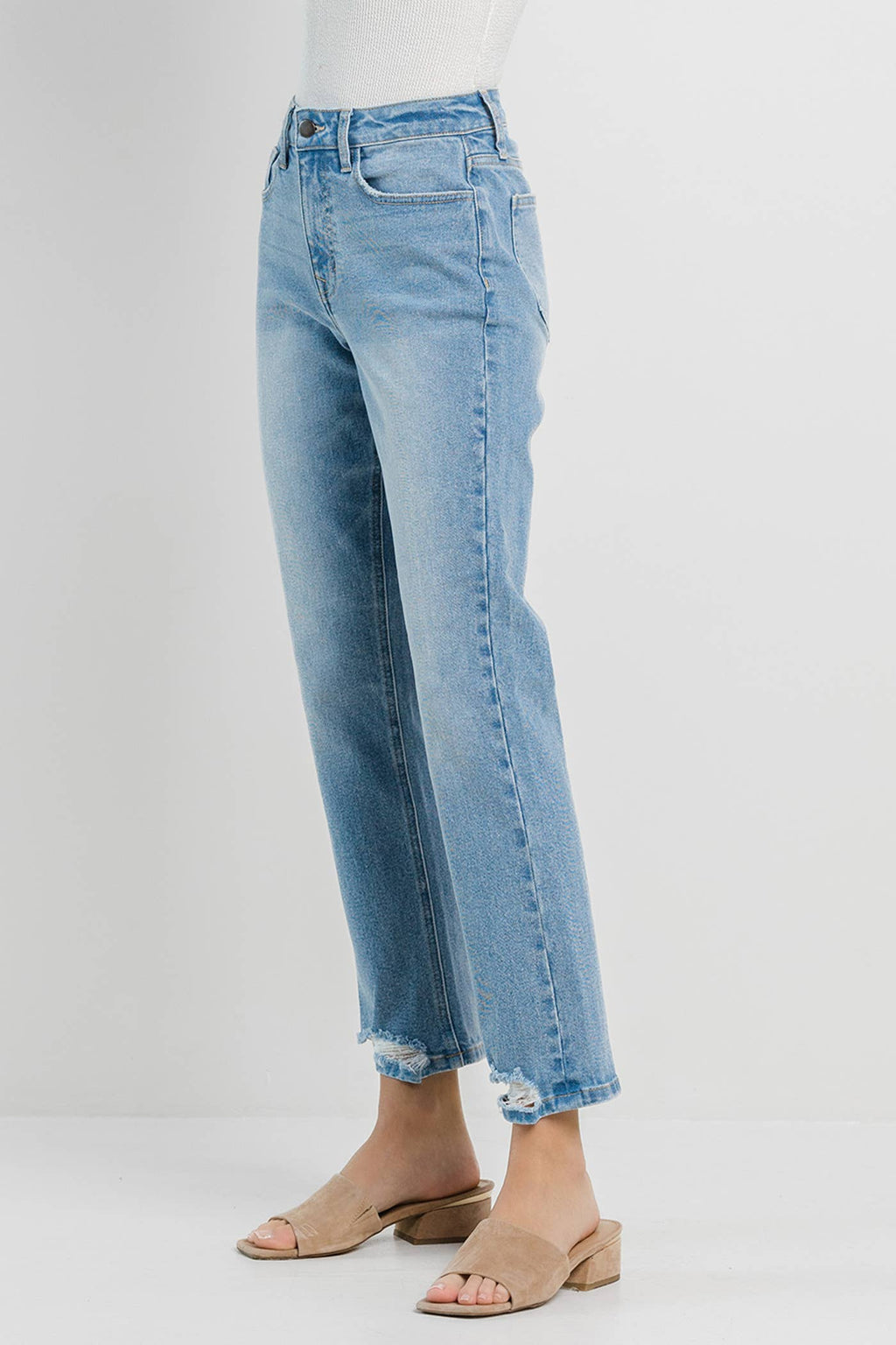 Jelly Jeans Straight with Grinded Hem