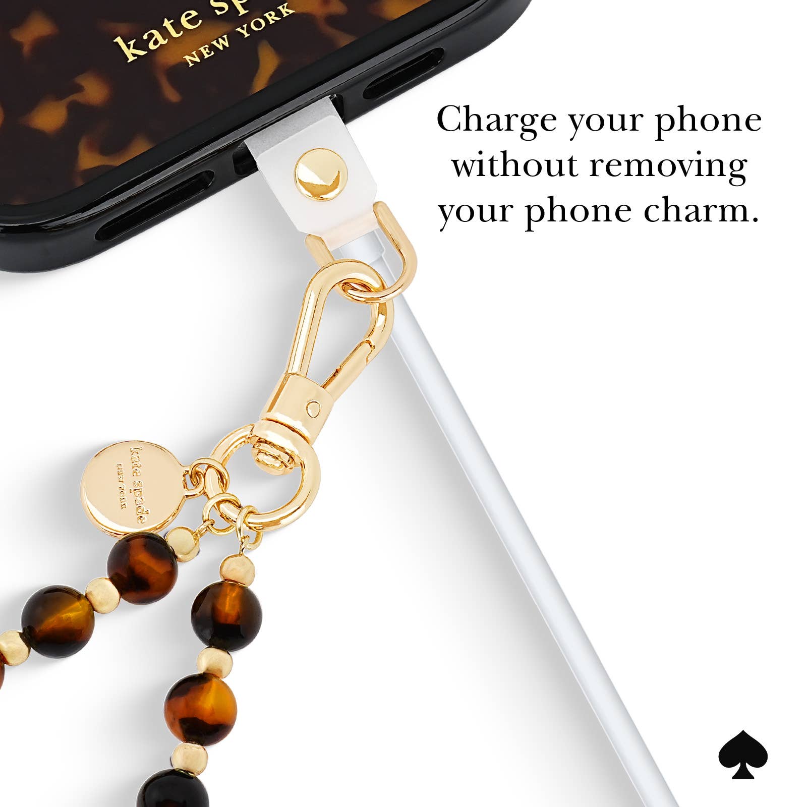Kate spade new york Tortoise Phone Charm